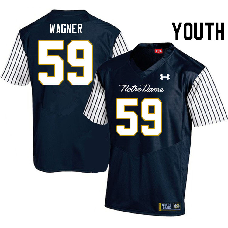 Youth #59 Aamil Wagner Notre Dame Fighting Irish College Football Jerseys Stitched-Alternate - Click Image to Close